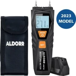ALDORR Tools - Vochtmeter - Vochtigheidsmeter Voor Hout/wanden/bouwmateriaal - Incl 2x AAA Batterijen - LCD Display