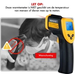 DynaBright Digitale Infrarood Thermometer - Van -50℃ Tot 380℃ - Batterij Inbegrepen - Gebruik Voor Binnen En Buiten - Temperatuurmeter Met LCD Scherm - In ℉ En ℃ - Infrarood Thermometer - Warmtemeter Met Ingebouwde Laser -WerkPro Verkoopwinkel 1200x1196 13