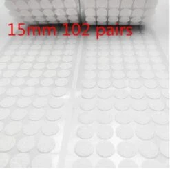 Zelfklevend Klittenband - Set Van 102 Stuks (Totaal 204 Stuks) - 15mm In Dia - Klittenbandsluitingen - Vastmaken Van Spullen Met Klittenband - Zelfklevende Klittenband Rondjes Haak - Wit - 102 Paar - Klittenbandcombinatie - Monteren Van Producten -WerkPro Verkoopwinkel 1200x1196 36