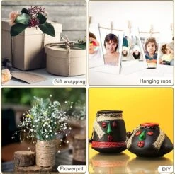 500 Meter 1.5mm Jute Touw Met 20 Houten Knijpers & 100 Stuks Karton Kraft Labels - Creatieve Hennep Koord Voor Decoratie - DIY HobbyMacrame Maken - Bruin Manilla BindtouwSisaltouw -Dun CadeaulintCadeaulabels Bindtouw - TuinPlanten Sisal Binddraad -WerkPro Verkoopwinkel 1200x1196 39