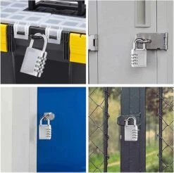 Igoods 4 Cijferig Kofferslot - Reisslot - Reis Cijferslot - Cijferhangslot - Hangslot - Bagageslot - Luggace Lock - 80 Mm - Zilver -WerkPro Verkoopwinkel 1200x1197 26