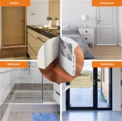 Simple Fix Tochtstrip - 100cm X 5cm - Tochtstrips Voor Deuren - Tochtstopper - Tochtrol - Tochtband - Tochthond - Zelfklevend En Isolerend - Wit 6 Simple Fix Tochtstrip - 100cm X 5cm - Tochtstrips Voor Deuren - Tochtstopper - Tochtrol - Tochtband - Tochthond - Zelfklevend En Isolerend - Wit -WerkPro Verkoopwinkel 1200x1197 54