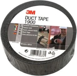 3M 1900 Duct Tape - 50M X 50MM - Zwart -WerkPro Verkoopwinkel 1200x1197 60