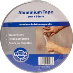 TETRA Aluminium Tape - 50mm X 50mm - Afdichtingstape - Waterdicht - Hittebestendig -WerkPro Verkoopwinkel 1200x1198 105