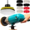 YUNICS Polijst Set - Polijsten Boormachine - Polijstschijven, Polishing & Auto Wassen - Auto Krassen Verwijderen - 12 Delig