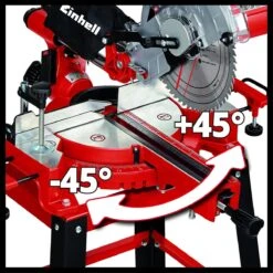 Einhell TC-SM 2531/2 U Radiaal Afkortzaag Inclusief Onderstel -WerkPro Verkoopwinkel 1200x1198 22