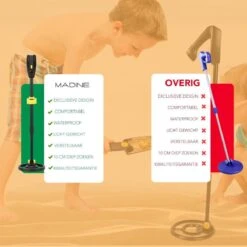 MADINE Metaaldetector - Voor Kinderen - Kwalitatief - Verstelbare Hoogte - Incl. Schep En Hark -WerkPro Verkoopwinkel 1200x1198 40