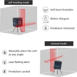 WiseGoods Kruislijnlaser Afstandsmeter - Laserwaterpas - Waterpas - Zelfnivellerend Lijnlaser - Bouwlaser - Ophangsysteem - 10M -WerkPro Verkoopwinkel 1200x1198 43