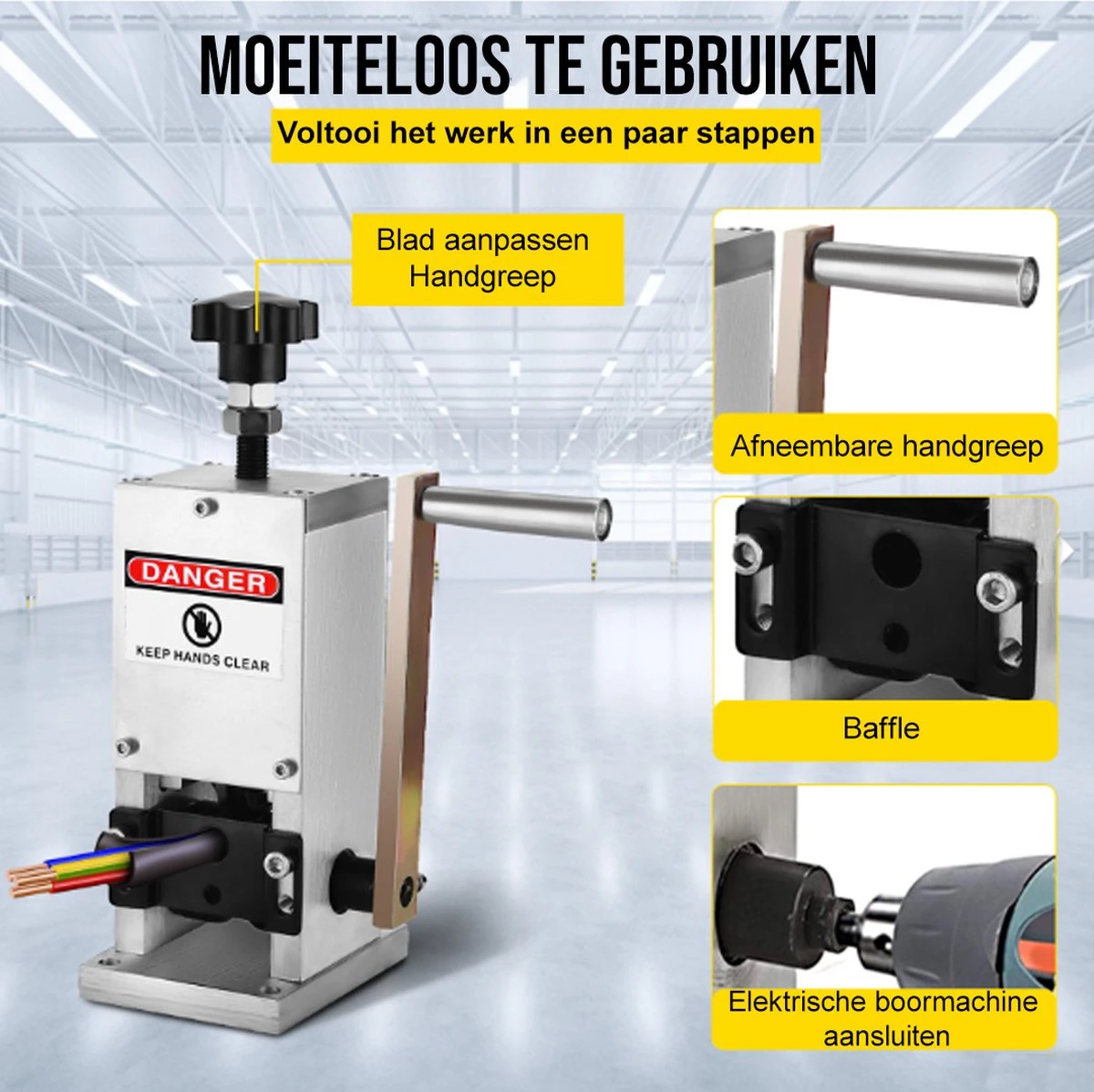 Vevor Kabelstripper Machine - Draadstripper - Kabelstripper - Automatische Striptang 9 Vevor Kabelstripper Machine - Draadstripper - Kabelstripper - Automatische Striptang - Afbeelding 7