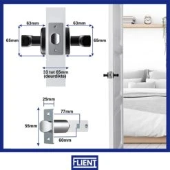 Flient Slimme Deurslot - Smartlock Met Vingerafdruk - Deurklink - Zwart - Slim Deurslot - Deurkruk - Smarthome -WerkPro Verkoopwinkel 1200x1198 87