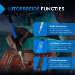 Merkloos Soldeerbout Station - Set 21-Delig - Verwisselbare Punten - Inclusief Tin & Houder -WerkPro Verkoopwinkel 1200x1199 1