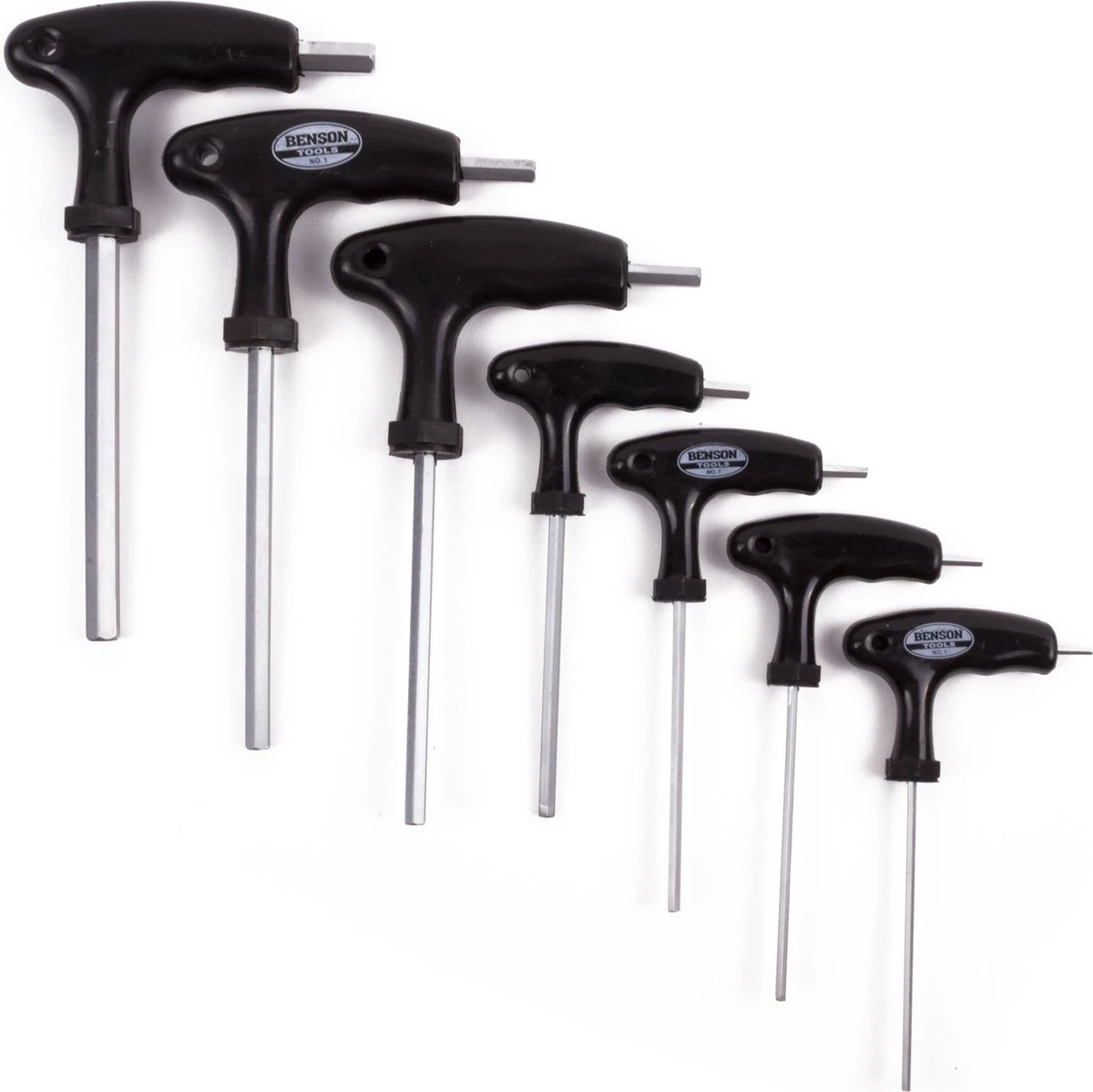 Benson Inbussleutelset - Inbus Met T-greep - 7 Delig 6 Benson Inbussleutelset - Inbus Met T-greep - 7 Delig - Afbeelding 4