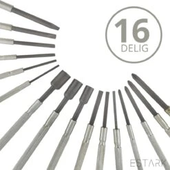 Mini Schroevendraaier Set - Kruiskop / Platte Kop - Precisie Juweliers Schroevendraaier Set - Kleine Horloge Schroevendraaier - Plat Kruis - 16-DELIG -WerkPro Verkoopwinkel 1200x1199 12