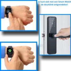 Merkloos Flient Smart Doorlock - Slimme Deurslot - Deurklink Met Vingerafdruk - Met APP & WiFi - BlueTooth - Kantoor Slot - Zwart - Anti Inbraak - TT LockApp -WerkPro Verkoopwinkel 1200x1199 28