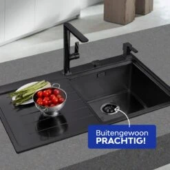 Afvoerplug RVS Zwart Voor Spoelbak Keuken - Gootsteenstop Voor Afvoer Wasbak - Afvoerstopper Korfplug Zeef - 80mm -WerkPro Verkoopwinkel 1200x1199 5