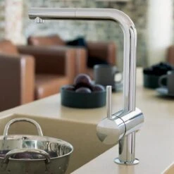 GROHE Minta Keukenkraan - Uittrekbare Handdouche - Draaibare L Uitloop - Chroom -WerkPro Verkoopwinkel 1200x1200 1059