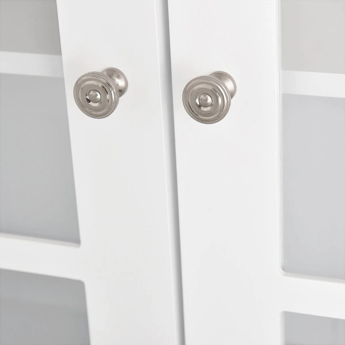 HOMCOM Keukenkast Met Werkblad, Servieskast, Vitrinekast, Glazen Deur, MDF, Wit 835-209V01 6 HOMCOM Keukenkast Met Werkblad, Servieskast, Vitrinekast, Glazen Deur, MDF, Wit 835-209V01 - Afbeelding 4