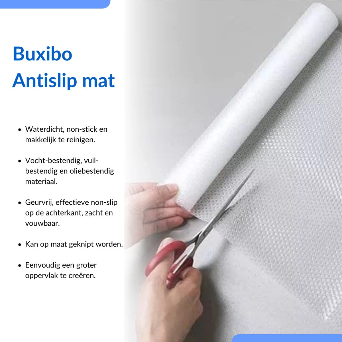Buxibo - Transparante Antislip Mat - Universele Anti-Slip Mat Met Stevige Grip – Keukenlade Beschermer - Mat Voor Bescherming - Speciaal Voor In Lades En Kastjes - Op Rol - Waterdicht - Transparant 6 Buxibo - Transparante Antislip Mat - Universele Anti-Slip Mat Met Stevige Grip – Keukenlade Beschermer - Mat Voor Bescherming - Speciaal Voor In Lades En Kastjes - Op Rol - Waterdicht - Transparant - Afbeelding 4