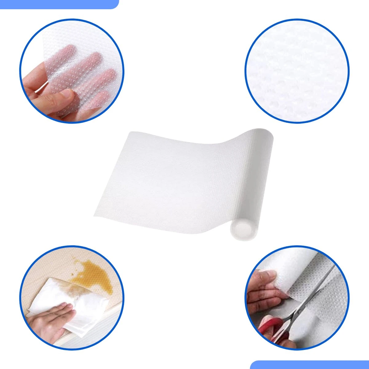 Buxibo - Transparante Antislip Mat - Universele Anti-Slip Mat Met Stevige Grip – Keukenlade Beschermer - Mat Voor Bescherming - Speciaal Voor In Lades En Kastjes - Op Rol - Waterdicht - Transparant 10 Buxibo - Transparante Antislip Mat - Universele Anti-Slip Mat Met Stevige Grip – Keukenlade Beschermer - Mat Voor Bescherming - Speciaal Voor In Lades En Kastjes - Op Rol - Waterdicht - Transparant - Afbeelding 8