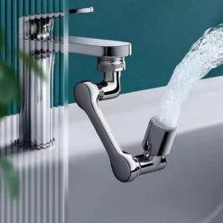 Merkloos Kraan Verlengstuk Waterbesparend 1080 Graden Draaibaar - Kraankop - Opzetstuk - Sproeikop - Universeel - Keuken - Badkamer - Douche - Zwenkbaar - Roterend - Afwassen - Flexibel - Verloopstuk - Verlenger - Opzet - Sproeier -WerkPro Verkoopwinkel 1200x1200 1123