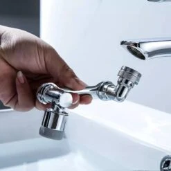 Merkloos Kraan Verlengstuk Waterbesparend 1080 Graden Draaibaar - Kraankop - Opzetstuk - Sproeikop - Universeel - Keuken - Badkamer - Douche - Zwenkbaar - Roterend - Afwassen - Flexibel - Verloopstuk - Verlenger - Opzet - Sproeier -WerkPro Verkoopwinkel 1200x1200 1126