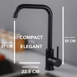 Achaté Keukenkraan - 27 Cm - Zwarte Keukenkraan - Zwart -WerkPro Verkoopwinkel 1200x1200 1162