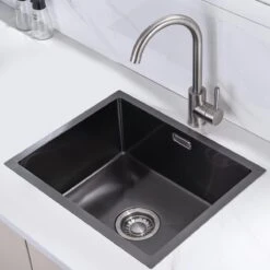 LOMAZOO Spoelbak Antraciet / Gun Metal (45x40) – Spoelbak Keuken - Spoelbakken Keuken – Wasbak Keuken - RVS [LYNX] -WerkPro Verkoopwinkel 1200x1200 1178