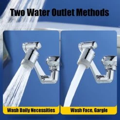 Merkloos Kraan Verlengstuk Waterbesparende 1080 Graden Draaibaar - RVS - Kraankop -Inclusief Bevestiging Materiaal - Opzetstuk - Sproeikop - Universeel - RVS - Keuken - Badkamer - Douche - Zwenkbaar - Roterend - Afwassen - Flexibel - -WerkPro Verkoopwinkel 1200x1200 1228