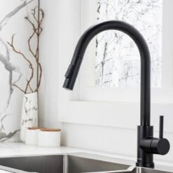 LOMAZOO Keukenkraan Met Uittrekbare Uitloop Zwart - Keukenkraan Zwart [TURAIS] -WerkPro Verkoopwinkel 1200x1200 1232