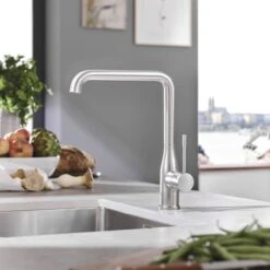 GROHE Essence New Keukenkraan - Hoge Uitloop - Draaibaar - RVS -WerkPro Verkoopwinkel 1200x1200 1242