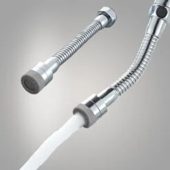 Ease Store RVS Kraanslang – Roterende Kraan – 2 Standen - Verlengstuk - Waterbesparende - Kraanfilter – Keukenkraan