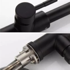 Merkloos Vision Zwarte Uittrekbare Keukenkraan RVS | Boog Vormig | Keukenkraan Zwart | Mengkraan | Badkamer Kraan -WerkPro Verkoopwinkel 1200x1200 1274