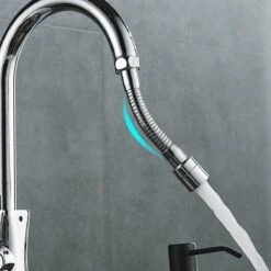 Kraan Opzetstuk - RVS - Waterbesparend - Roterende Kraankop - Duurzaam - 2 Standen - 14.5 Cm - Flexibele Kraankop - Kraanfilter - Kraanslang