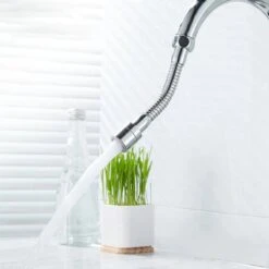 Kraan Opzetstuk - RVS - Waterbesparend - Roterende Kraankop - Duurzaam - 2 Standen - 14.5 Cm - Flexibele Kraankop - Kraanfilter - Kraanslang -WerkPro Verkoopwinkel 1200x1200 1282