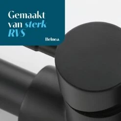 Belnea Keukenkraan Met Uittrekbare Uitloop - Zwart- Incl. Aansluit Slangen - RVS - Mengkraan - Zwart -WerkPro Verkoopwinkel 1200x1200 1293