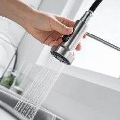 Keukenkraan Met Uittrekbare Uitloop - Mengkraan Keuken - Keuken Kraan LOMAZOO - Pearl -WerkPro Verkoopwinkel 1200x1200 1307