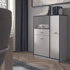 Keukenkast Trudo - Wit/grijs - Opbergkast -WerkPro Verkoopwinkel 1200x1200 1325