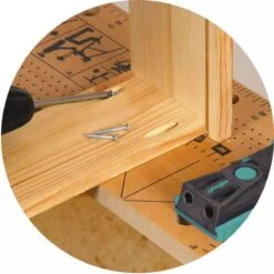 Wolfcraft - Undercover Jig Set - Deuvelset - Boormal - Pocket Hole Jig - Hoekverbinderset - Deuvelmal - 55-delig - Complete Deuvel Set - 4642000 -WerkPro Verkoopwinkel 1200x1200 1355