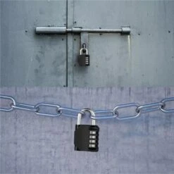 AdroitGoods TSA Cijferslot 4 Cijferig - Zwart - Koffersloten - Kofferslot - Bagageslot - Reisslot - Kabelslot - Hangslot - Bagageslotjes - Backpackslot - Multifunctioneel -WerkPro Verkoopwinkel 1200x1200 1375