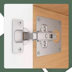 STACK Scharnier Reparatie Plaat | 90x80 Mm - 2 Stuks - Inclusief 12 Schroeven - RVS - Reparatieplaat - Scharnier Reparatie Plaat / Platen / Plaatje / Set - Scharnier Plaat - Keukenkastje - Kast -WerkPro Verkoopwinkel 1200x1200 1403