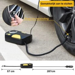 TRANSNECT Compressor Bandenpomp – Luchtcompressor – Elektrische 12V - 35 L/Min - 100psi - Draagbaar - Voor Auto, Motorfiets -WerkPro Verkoopwinkel 1200x1200 141