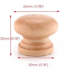 10 Stuks Luxe Houten Ladeknop Handvat 25X25Mm - Meubelknop - Met Schroef - Handgrepen -WerkPro Verkoopwinkel 1200x1200 1424