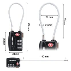 TRVLMORE Kofferslot - TSA Reisslot - 3 Cijferig - 2 Stuks - Zwart -WerkPro Verkoopwinkel 1200x1200 1474