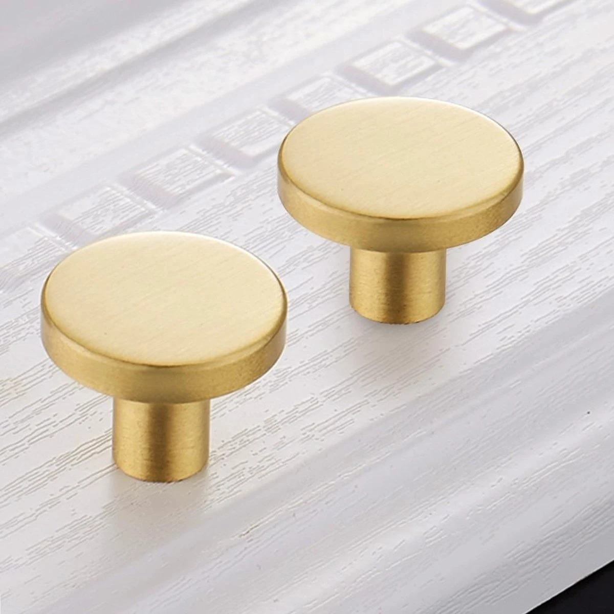 Kastknoppen Goud | 2 Stuks - Meubelknop - Deurknop Staal - Handgreep 8 Kastknoppen Goud | 2 Stuks - Meubelknop - Deurknop Staal - Handgreep - Afbeelding 6