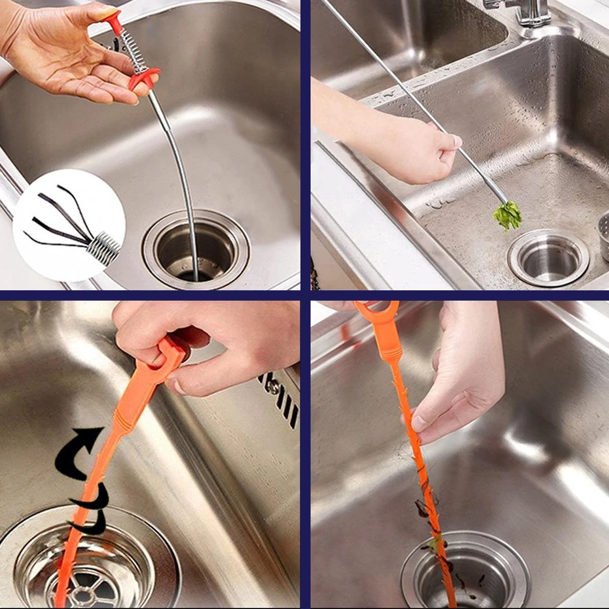 AWEMOZ Ontstoppingsveer RVS 60 Cm + Rager - Gootsteenontstopper Set - WC Ontstopper - Afvoer Verstopt - Rioolveer 7 AWEMOZ Ontstoppingsveer RVS 60 Cm + Rager - Gootsteenontstopper Set - WC Ontstopper - Afvoer Verstopt - Rioolveer - Afbeelding 5