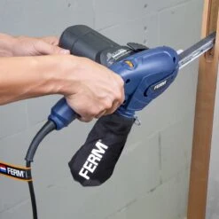 FERM EFM1001 Precisie Bandschuurmachine - 400W - 1070-1650m/min Bandsnelheid - Incl. 3 Schuurarmen, 12 Schuurvellen En Een Robuuste Opbergkoffer -WerkPro Verkoopwinkel 1200x1200 162