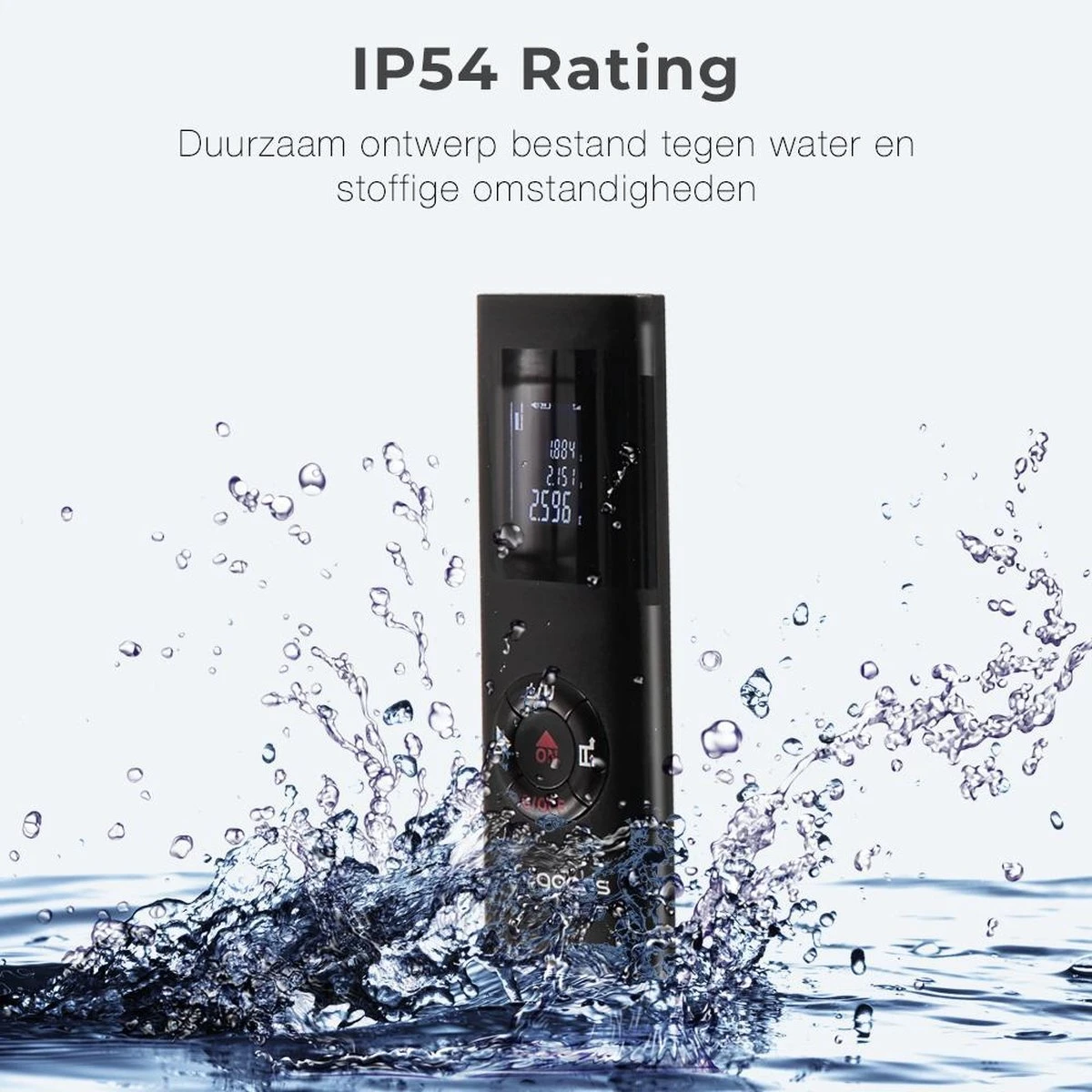 LifeGoods Laser Afstandsmeter - 40M - USB Oplaadbaar Incl. Kabel - Zwart 8 LifeGoods Laser Afstandsmeter - 40M - USB Oplaadbaar Incl. Kabel - Zwart - Afbeelding 6