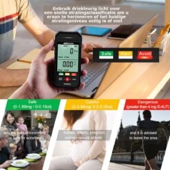 Stralingsdetector - Elektromagnetische Stralingsmeter - Elektrische Veld Tester Magnetics - Magnetisch Veld - EMF Meter - StraleCheck - Radiaal - Stralingsmeter -WerkPro Verkoopwinkel 1200x1200 1646