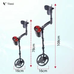 Vosoi - Hoogwaardige Metaal Detector - Inclusief Koptelefoon En Schep + Opberghoes - LCD Display - Nauwkeurige Pinpointer Optie - Verstelbare Hoogte - Waterdichte Zoekspoel - Geschikt Voor Kinderen En Volwassenen -WerkPro Verkoopwinkel 1200x1200 1657