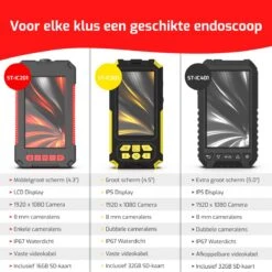 STURMM® ST-IC201 - Industriële Endoscoop Met Enkele Camera - Professionele Inspectiecamera - 4.3 INCH Display - Inclusief Gratis 16GB Micro SD - 5 Meter Kabel -WerkPro Verkoopwinkel 1200x1200 1690